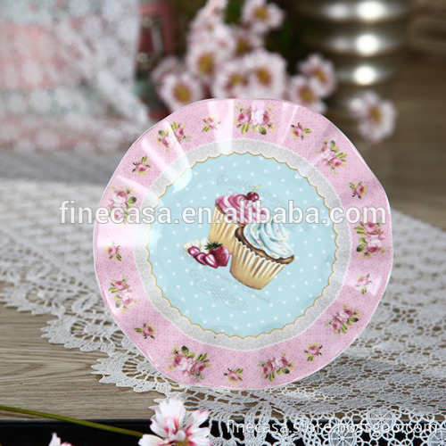 6.25 Inches Elegant Unique Shaped Cake Stand with Color Box